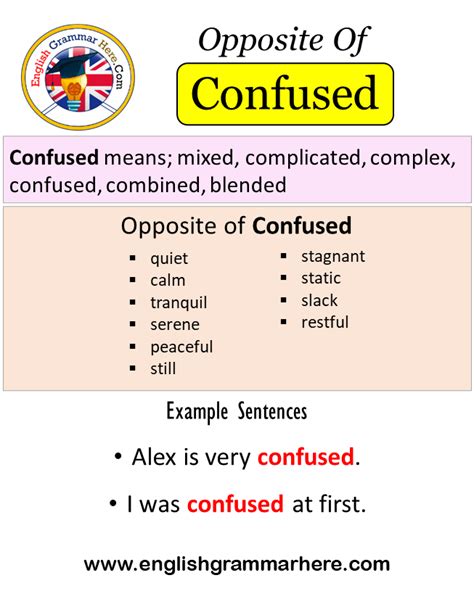 antonyms for confusing